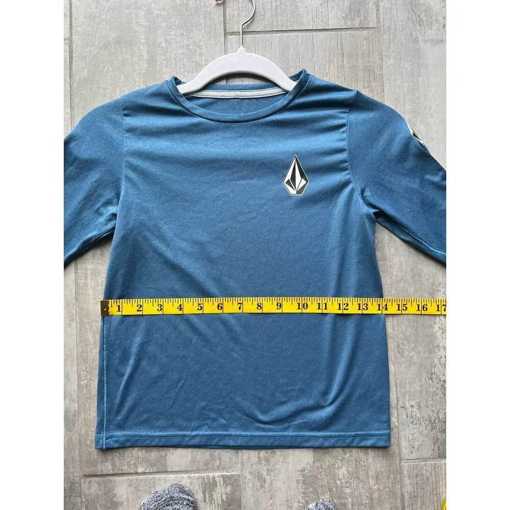 VOLCOM Anti - UV Sun Protection 30+ SPF Boys Kids Youth Long Sleeve Top Beach 6
